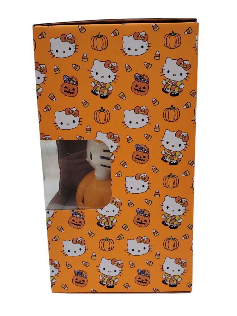 Hello Kitty Kawaii Halloween Pumpkin Ceramic Reed Diffuser Cinnamon Scent NIB - Picture 3 of 7